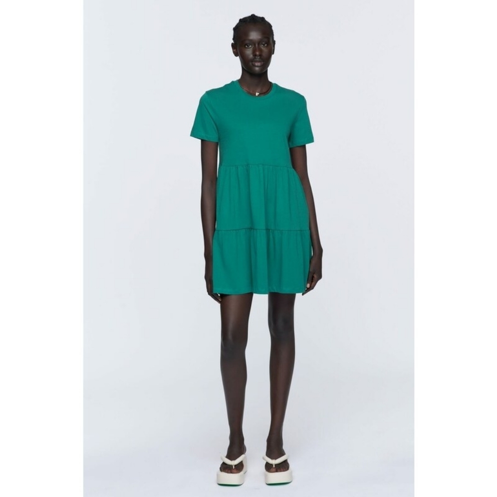 KOTN Tiered Shirt Dress